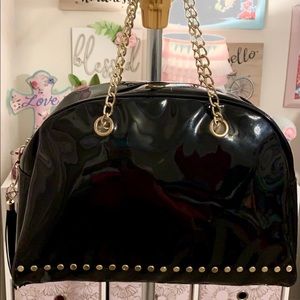 💕SOLD💕Nicki Minaj Black Faux PatentLeather Purse